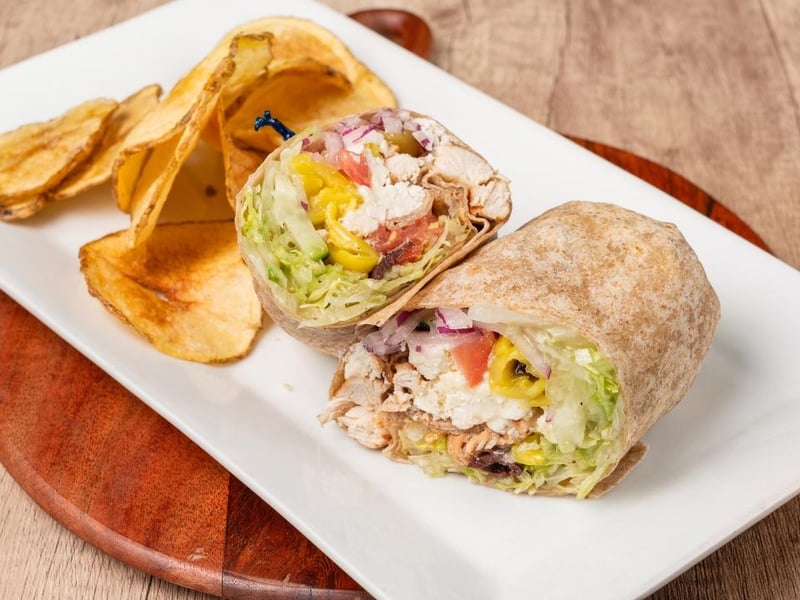 Greek Chicken Wrap